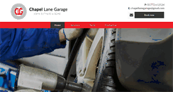 Desktop Screenshot of chapellanegarage.co.uk